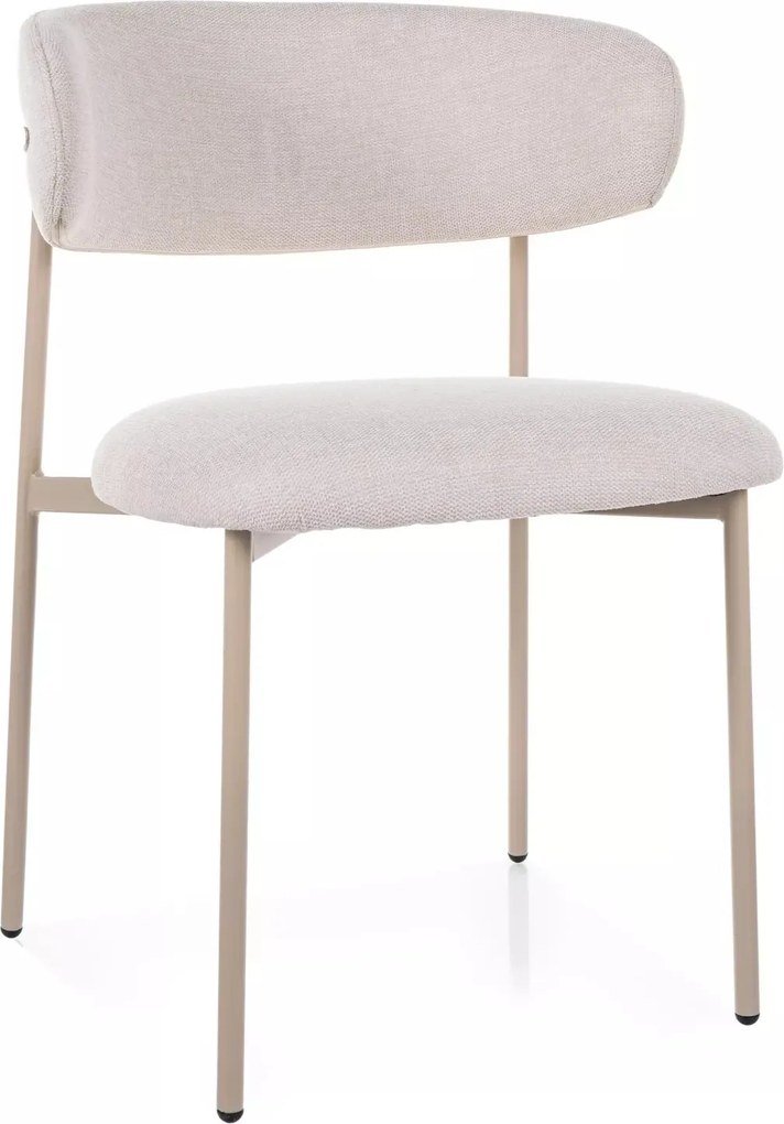 Kárpitozott szék világos bézs, kasmír étkező fésülködőasztal Elton