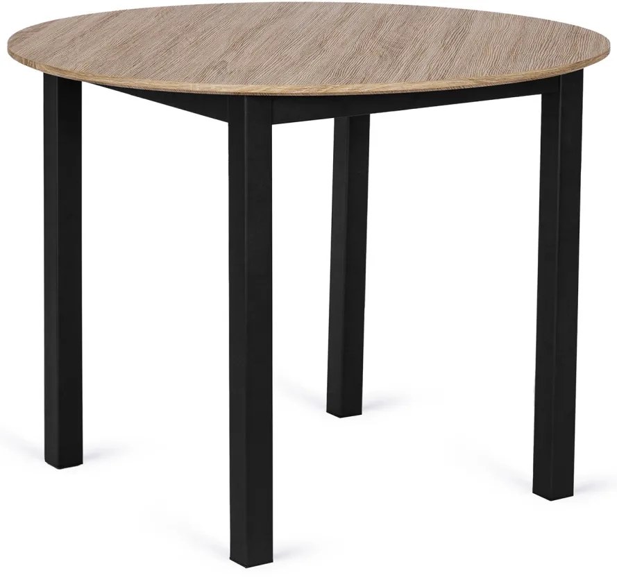 Kerek Étkezőasztal Sonoma Tölgy Színben. TEO 100 cm