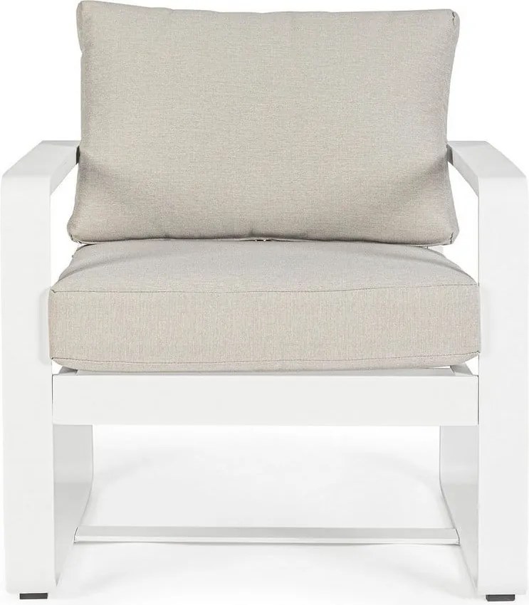 Fehér fém kerti fotel Merrigan – Bizzotto