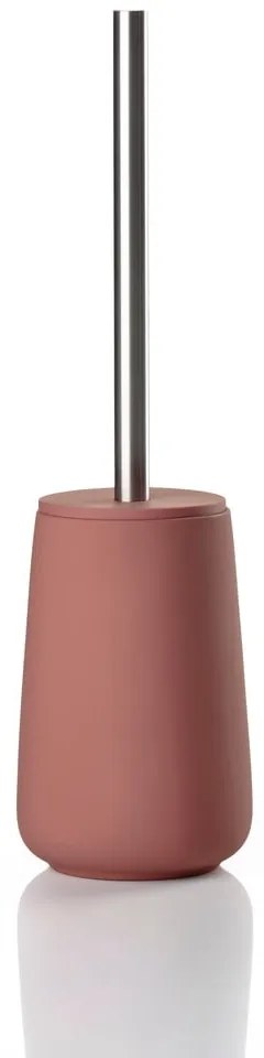 Világospiros porcelán WC-kefe Nova – Zone
