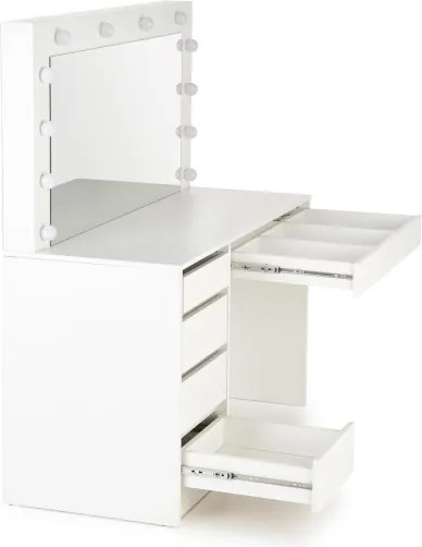 Sminkasztal AMORIO fehér