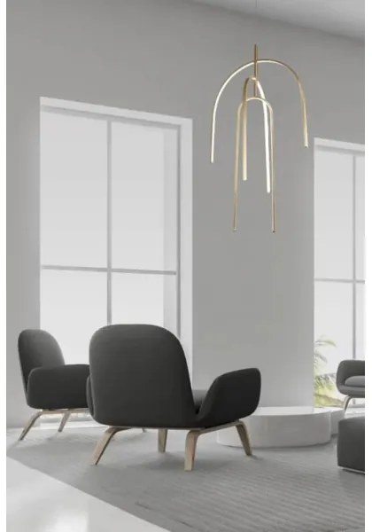 Zambelis 1931 - LED Dimmelhető csillár zsinóron LED/80W/230V arany