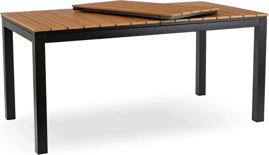 ARGOS kerti asztal 160-260 cm, tölgy-fekete