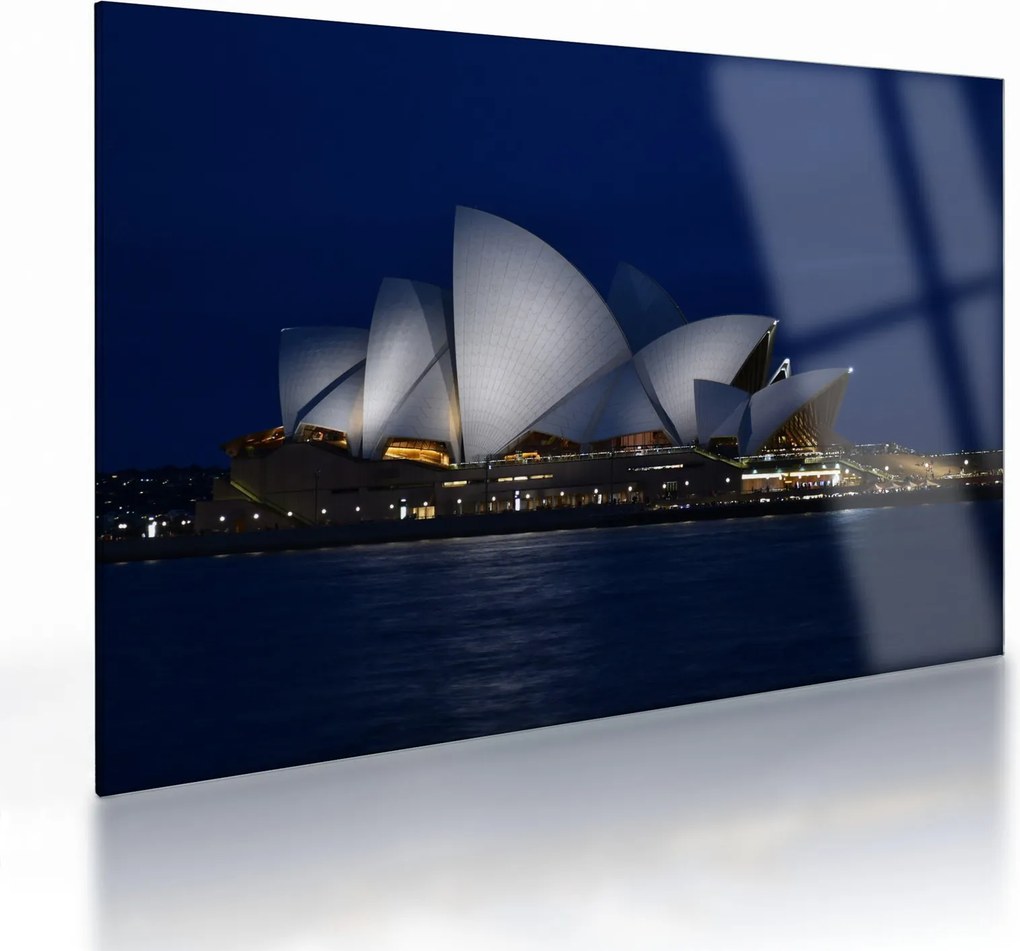 Sydney éjszakai kép (üvegen) (70x50 cm)