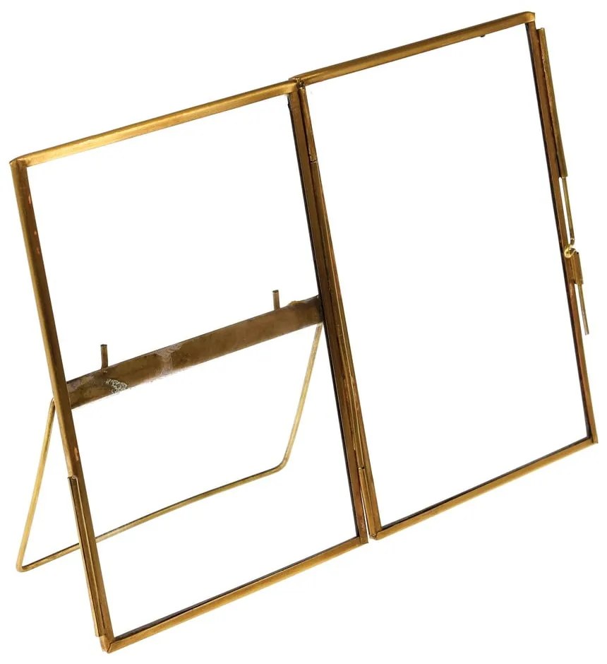 Aranyszínű fém álló képkeret 10x15 cm – Rex London