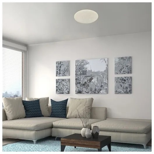 Rabalux 5540-LED Fényerőszabályozható mennyezeti lámpa DAMIEN LED/24W/230V Wi-Fi + távirányító