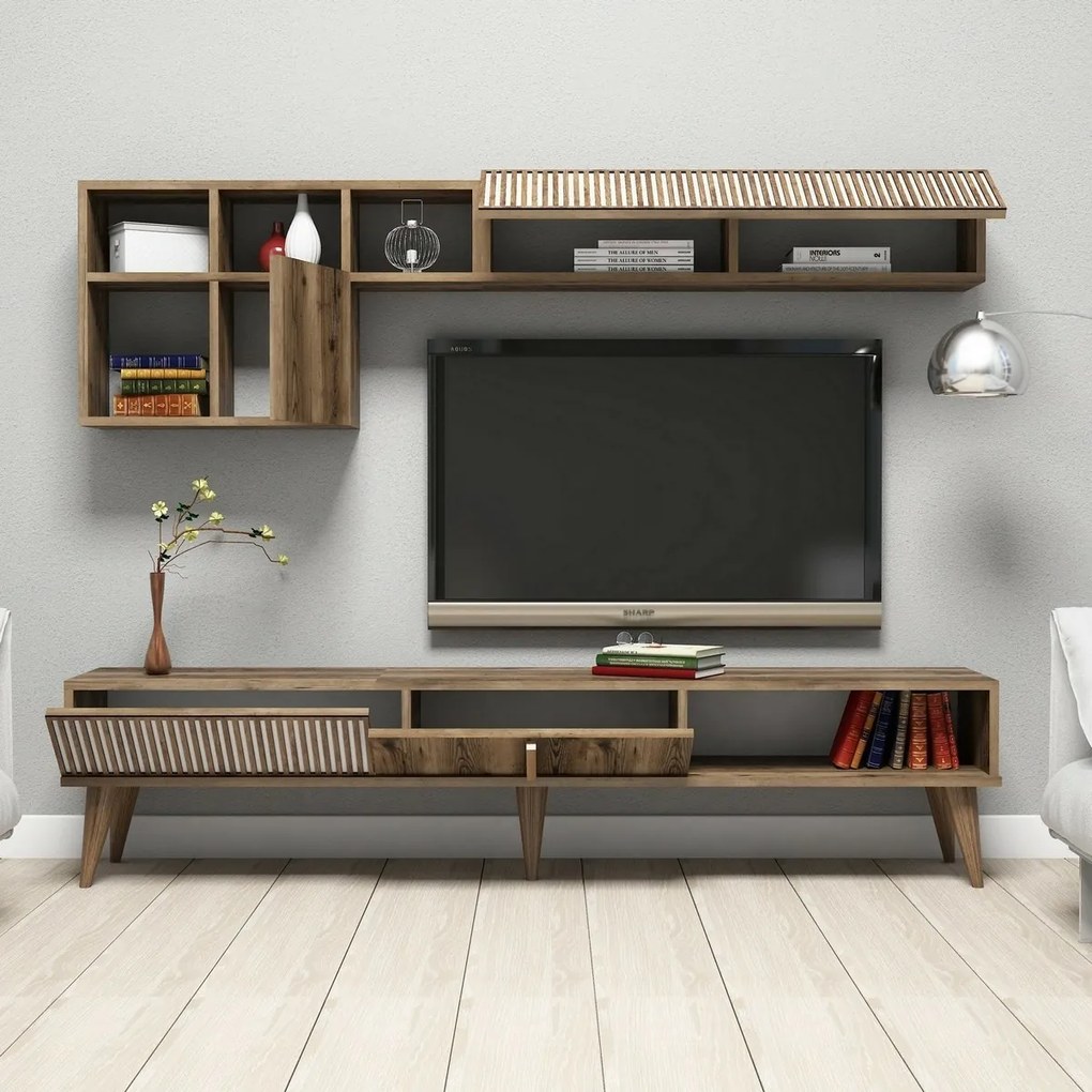 Milan Walnut TV-fal