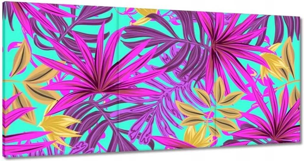 Vászonkép 180x90 Egzotikus levelek Trópusok