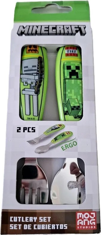 Minecraft Core fém ergo evőeszköz készlet - 2 darabos