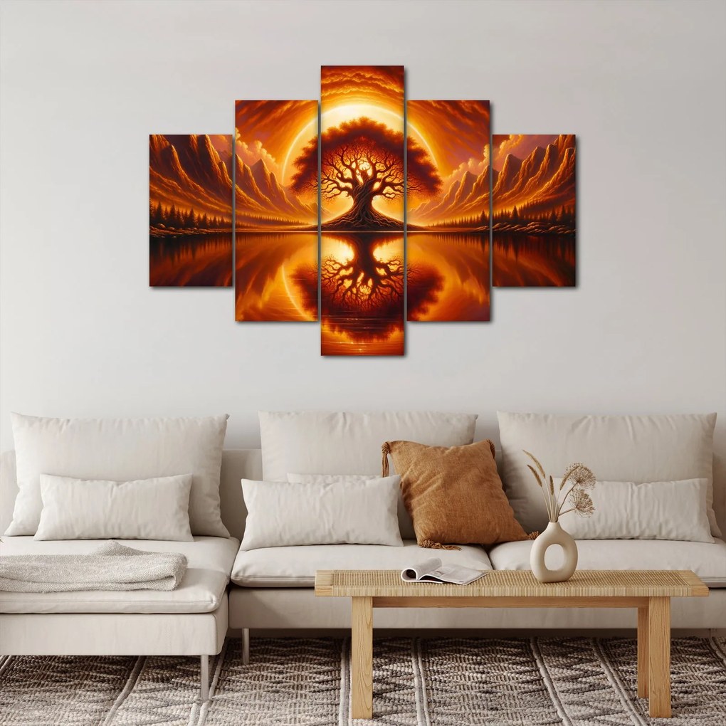 Kép – Fa a véres napban (150x105 cm)