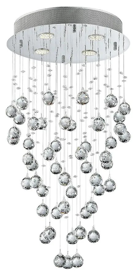 LUXERA 62411 - Kristály csillár NORR 4xGU10/50W/230V