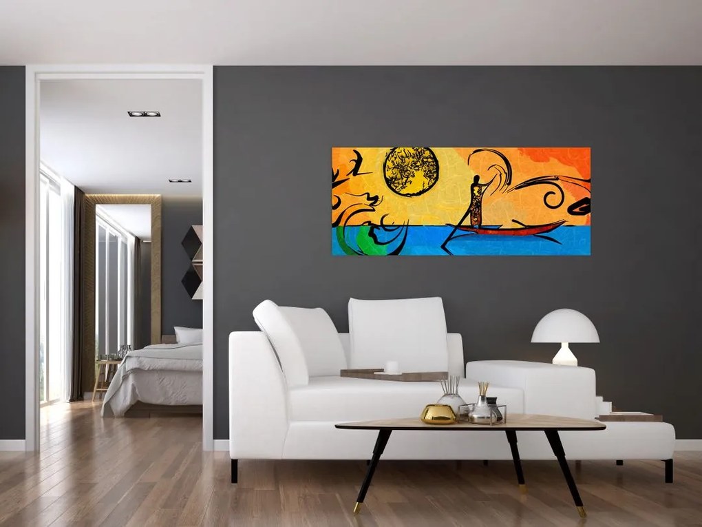 Egy ősi festmény képe (120x50 cm)