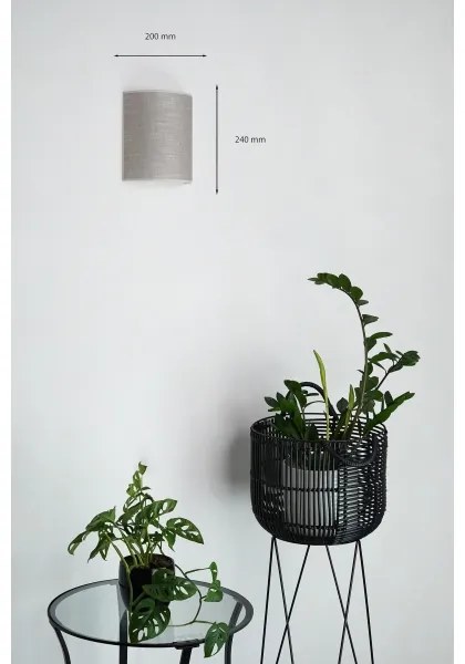 Brilagi - Fali lámpa SEMI 1xE27/15W/230V átm. 20 cm söt. szürke