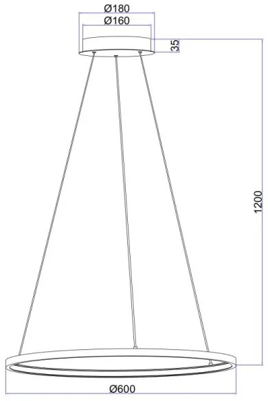 Globo 67192-29B - LED Csillár zsinóron RALPH LED/29W/230V