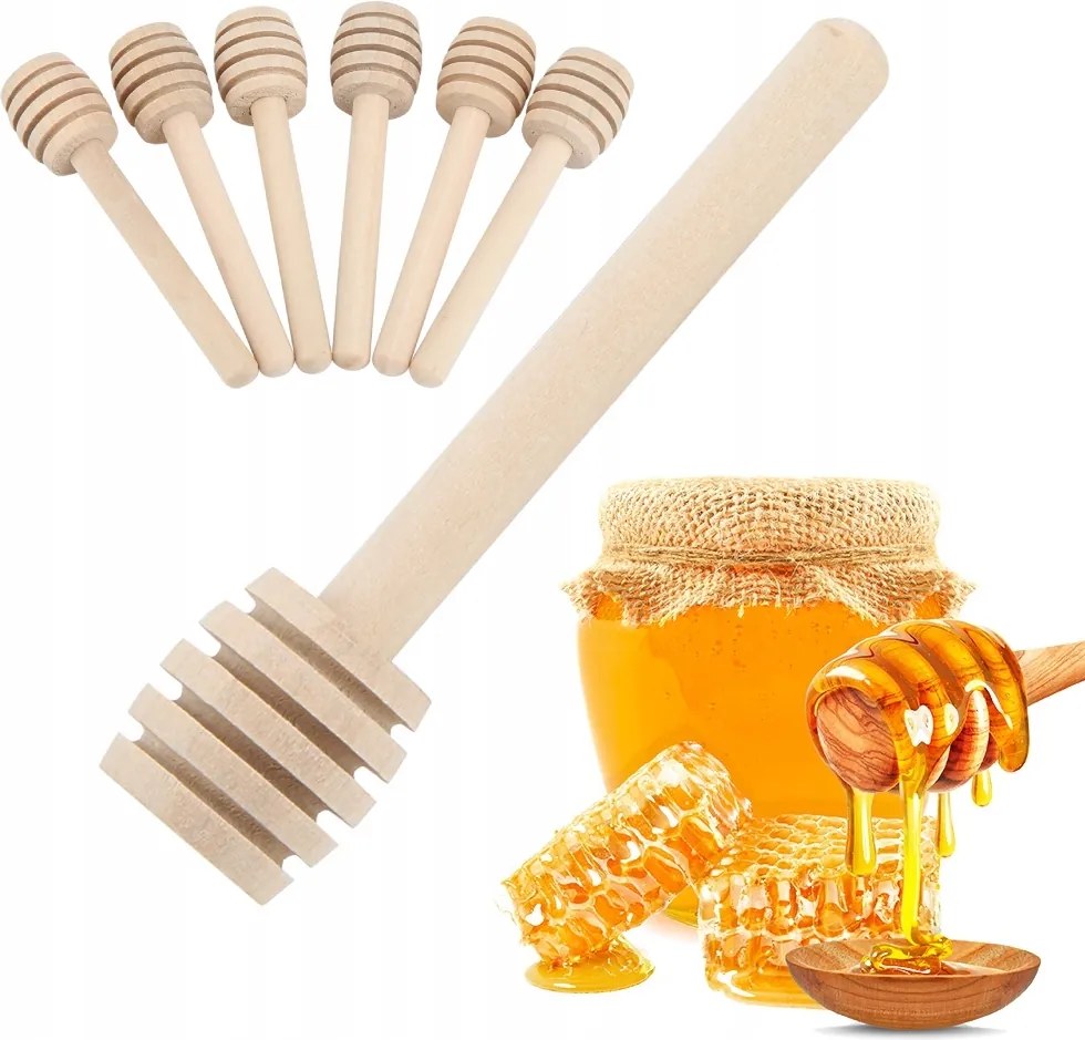 30DB-OS Mézes Kanál Mézeskalács Pálcika Fa 8CM