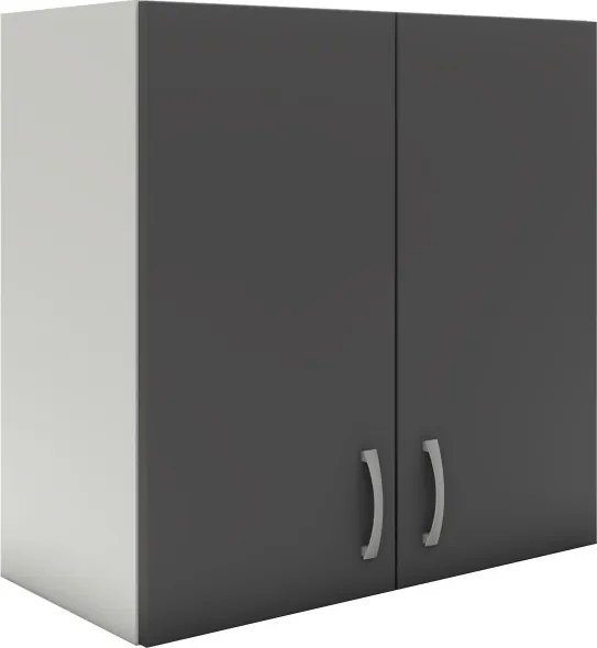 Benita 2 ajtós Felső konyhaszekrény Antracit-Fehér 60x30x60 cm