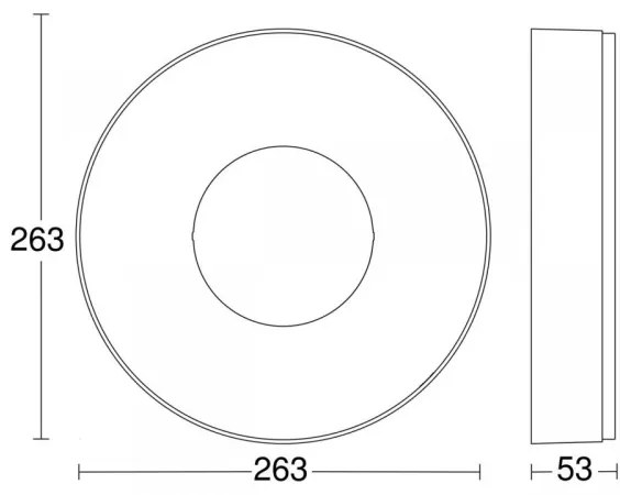 Steinel 078775 - LED Mennyezeti lámpa RS 200 C LED/17,1W/230V IP54