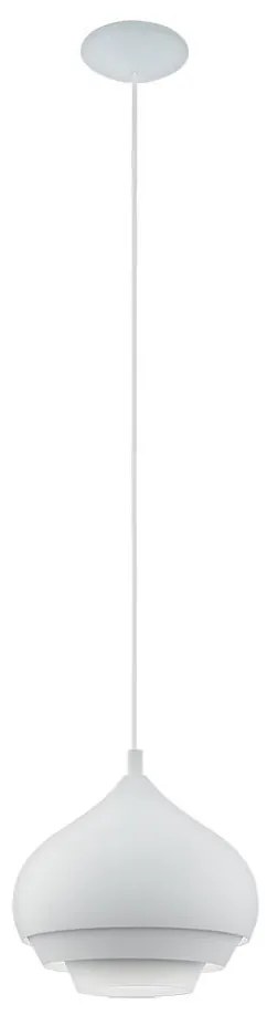 Eglo 96883 - Csillár zsinóron CAMBORNE 1xE27/60W/230V fehér