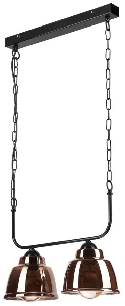 Csillár láncon MARIO 2xE27/60W/230V sárgaréz