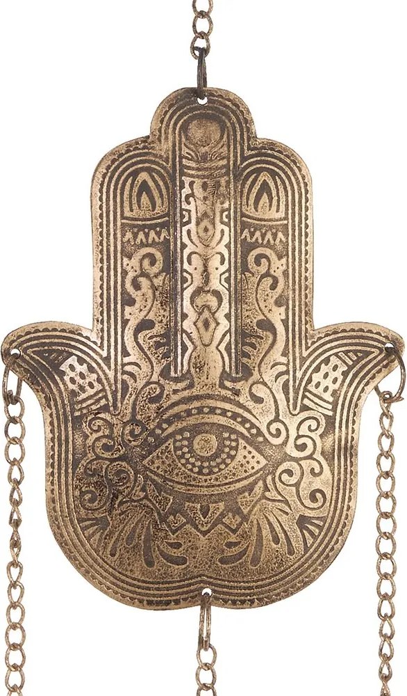 BALI felakasztható dekoráció, arany 'Fatima keze' 55 x 10cm