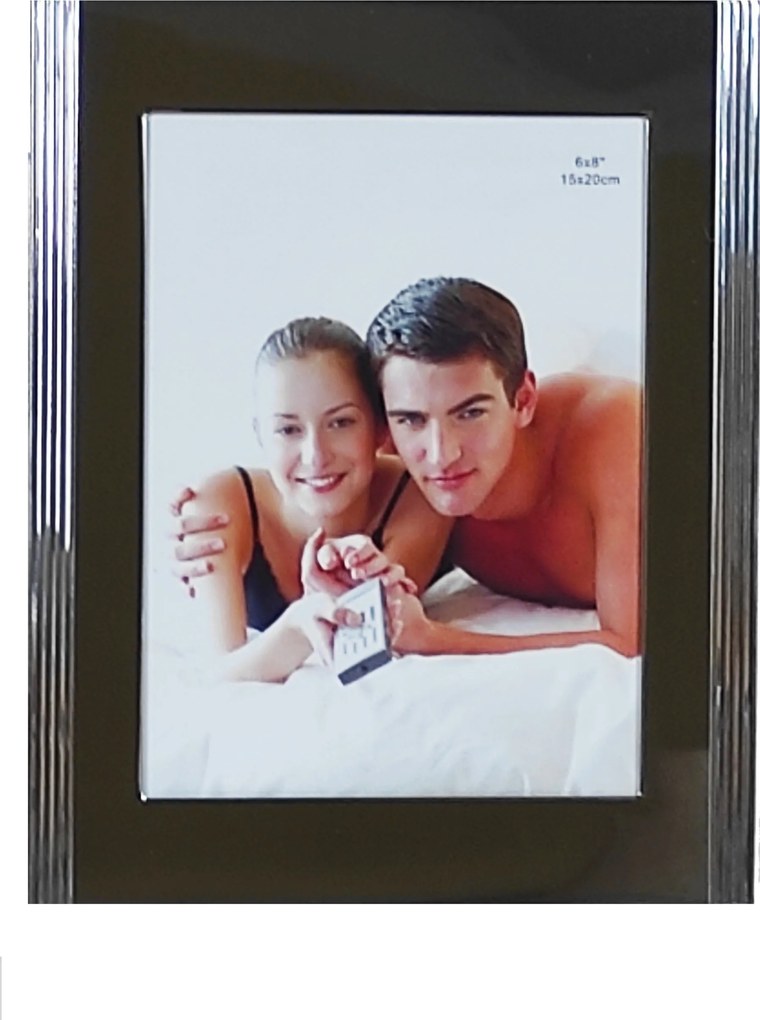 Hb 40 fém képkeret 15x21 cm, lábbal Ezüst