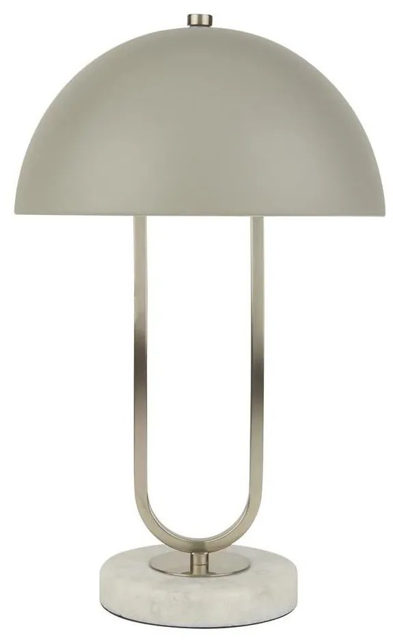 Searchlight EU60949GY - Asztali lámpa DOME 1xG9/7W/230V ezüst