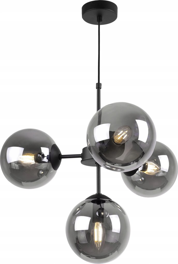 Mennyezeti Lámpa Lógó Csillár Fekete Loft Szoba Konyha Nappali Gömbök