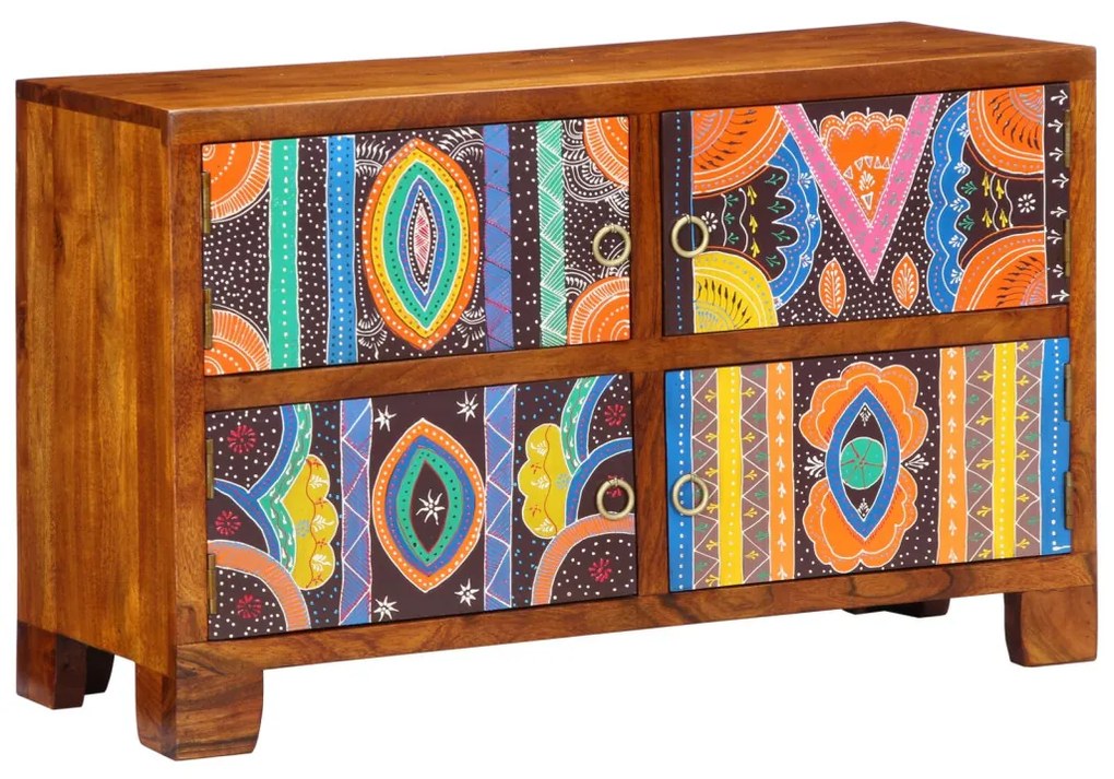 Cipőszekrény 90x35x55 cm Tömbfa Akáció