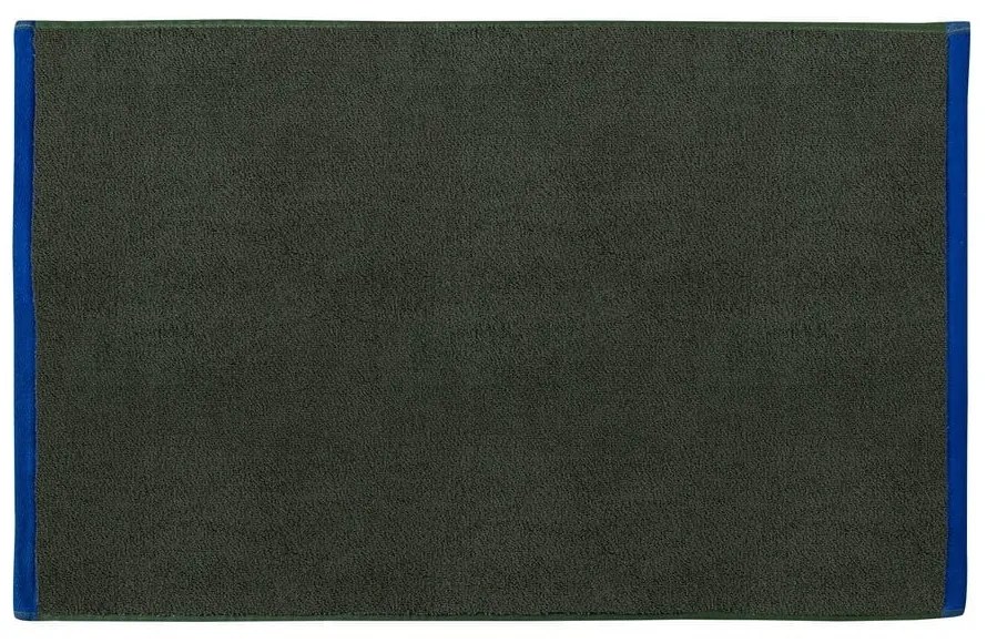 Sötétzöld-kék bio pamut fürdőszobai kilépő 50x80 cm Soft – Mette Ditmer Denmark