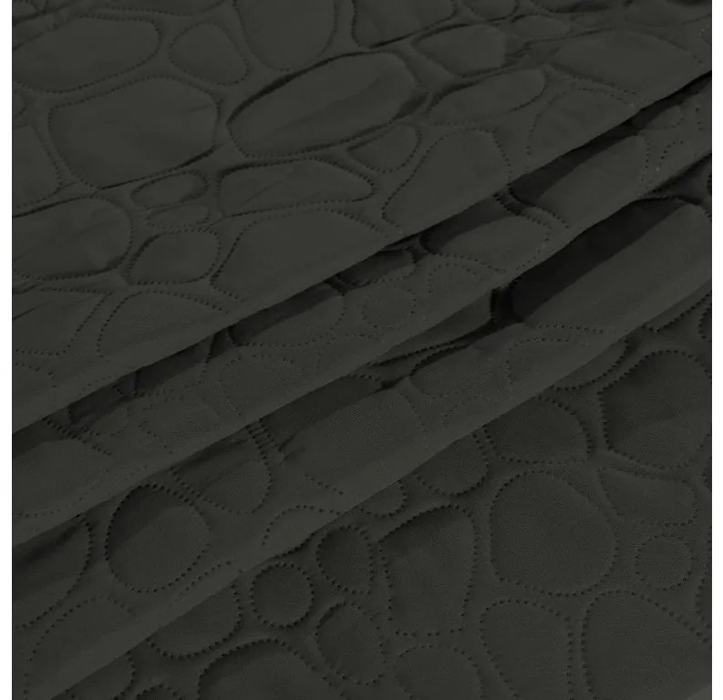 Sötétszürke ágytakaró mintával STONE Méret: 200 x 220 cm