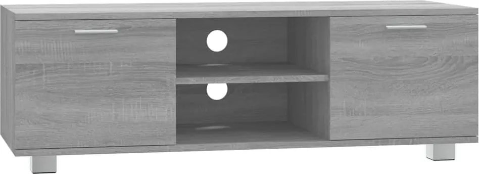 vidaXL szürke sonoma színű szerelt fa TV-szekrény 120 x 40,5 x 35 cm