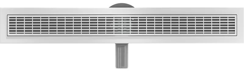 Mexen Lapos lineáris rozsdamentes ereszcsatorna 60 cm, 360°-os szifon, M33 minta, rozsdamentes acél, 1033060-40