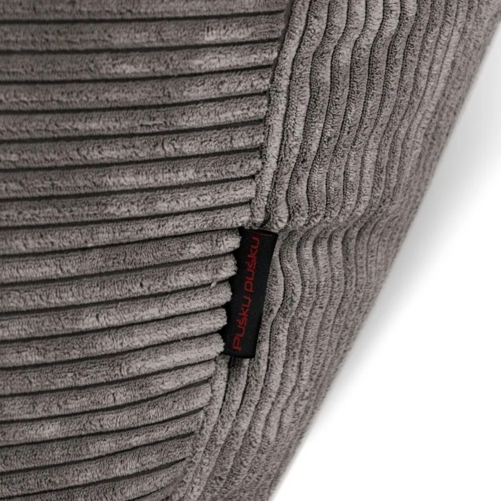 Krémszínű kordbársony babzsákfotel Seat Lounge – SLOWDOWN