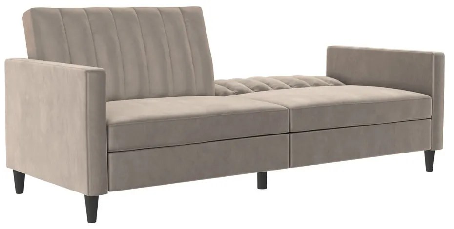 Világosszürke bársony kanapé 207 cm Celine – Støraa