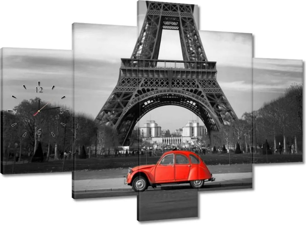 Faliórák 150x105 Autó Eiffel-torony