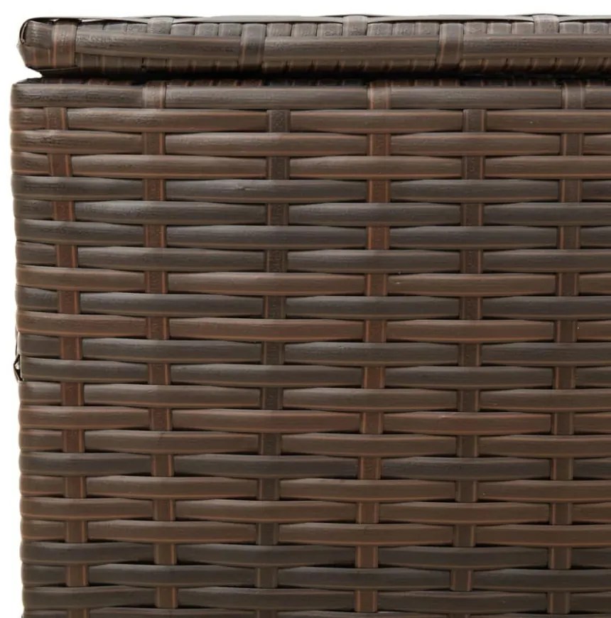 barna polyrattan kerti tárolóláda 291 L
