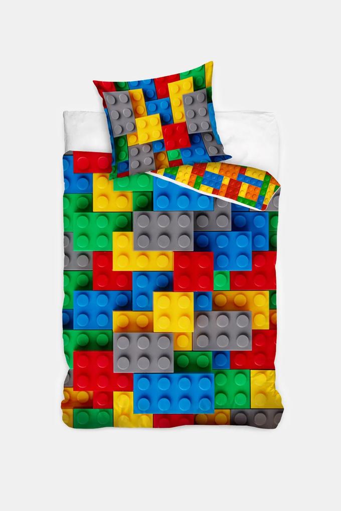 Lego ágyneműhuzat többszínű 140x200 cm