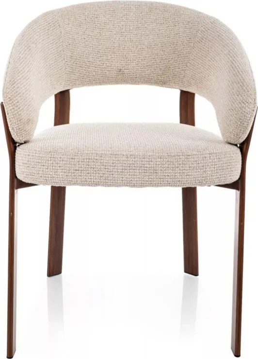 Nagoja D étkezőszék világosbézs/dió