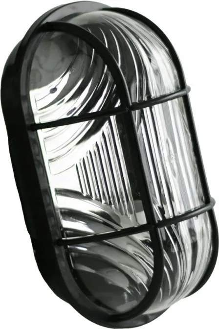 Csatorna Lámpatest Garázs Lámpa IP65 E27 230V Fekete