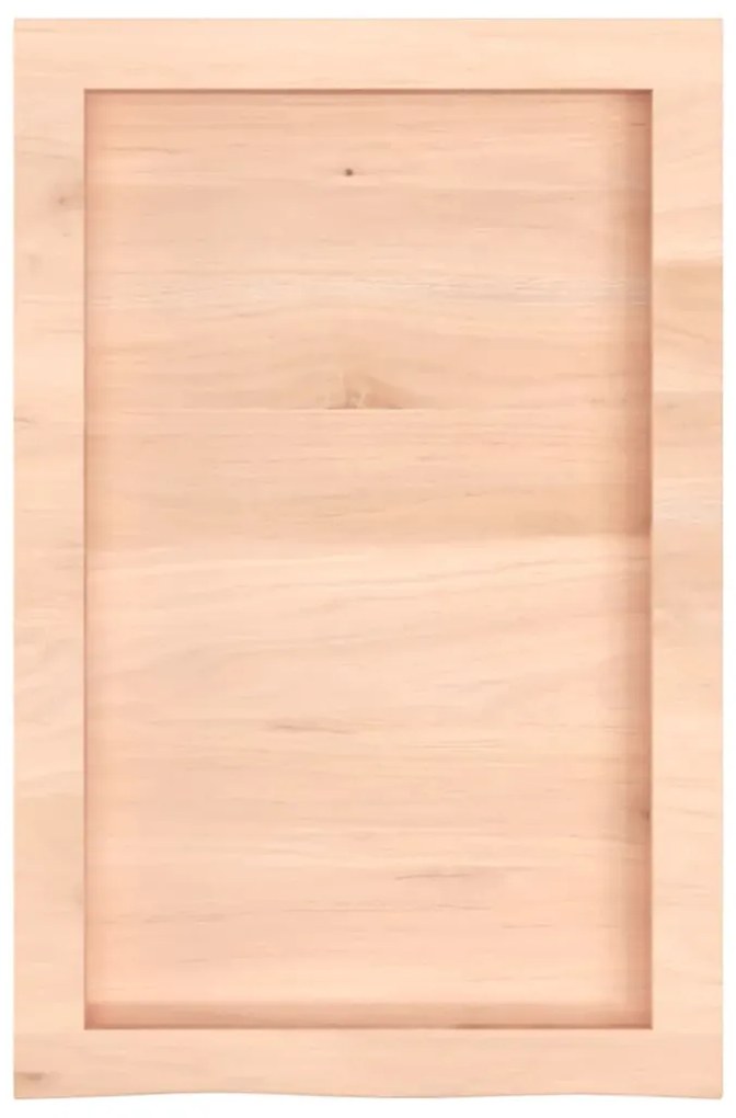 kezeletlen tömör tölgyfa fali polc 40x60x(2-6) cm
