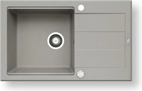 Pyramis 70083801 - SPARTA PLUS LUX konyhai mosogató 78x48 cm gránit/szürke