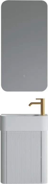 AREZZO design SORELLA 45 cm-es Fürdőszoba alsószekrény 1 ajtó, matt fehér