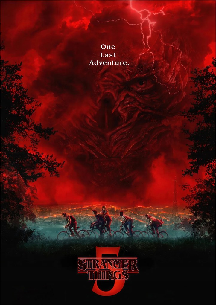 Stranger Things 5: Egy utolsó kaland poszter, művészeti nyomat