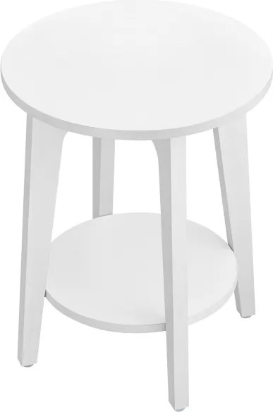 Kerek dohányzóasztal fehér 40 x 40 x 51cm