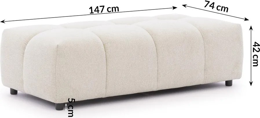 Bézs lábtartó Albane – Ropez