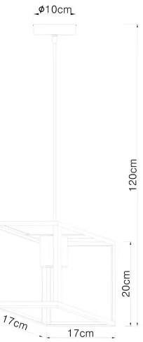 Globo 15476H - Csillár zsinóron HAGAR 1xE27/60W/230V