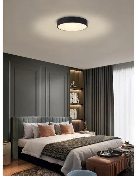 Immax NEO 07201L-LED dimmelhető mennyezeti lámpa RONDATE 28W/230V fekete Tuya+DO