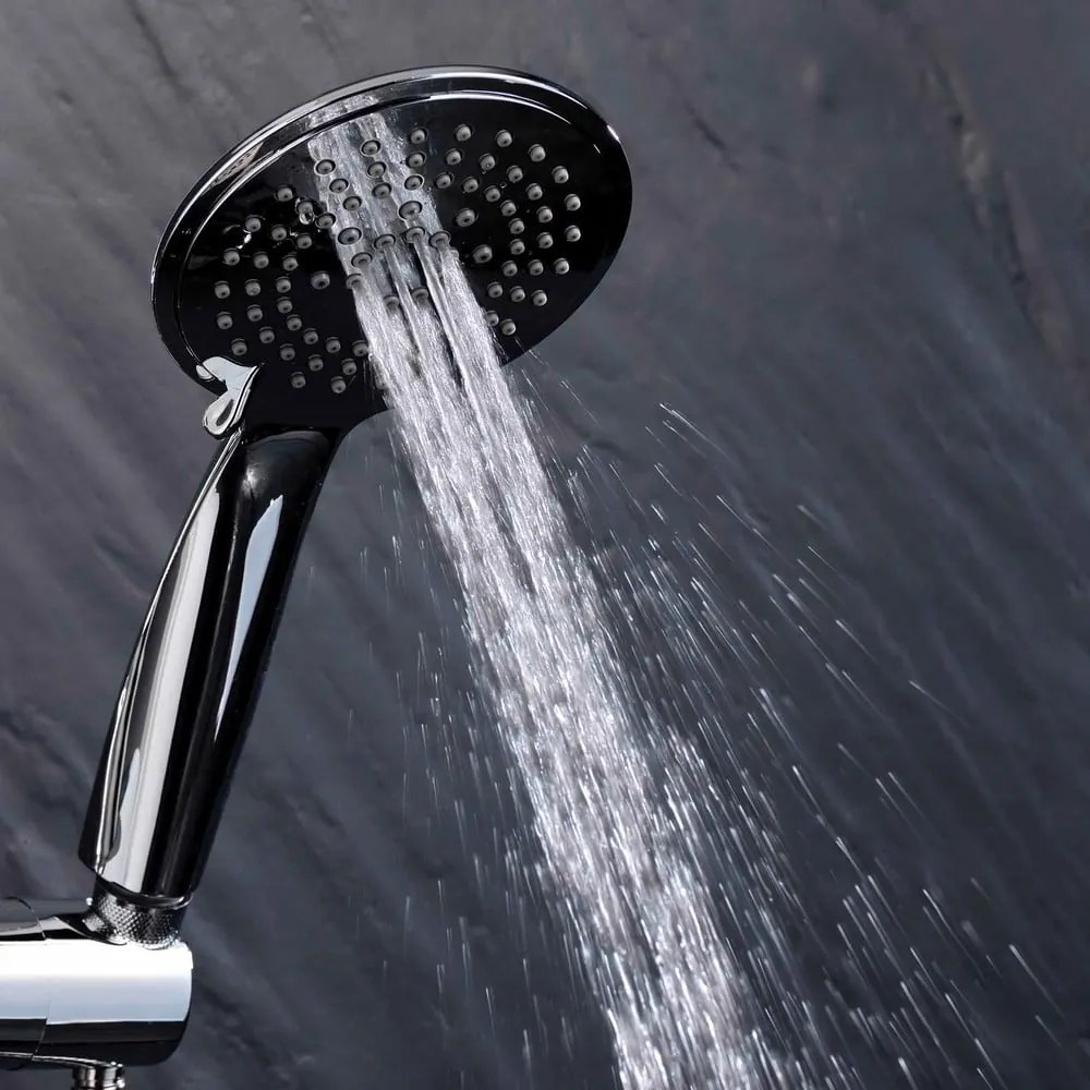 Matt ezüstszínű műanyag zuhanyszett kézi tussal 70 cm Hydro – douceur d'intérieur