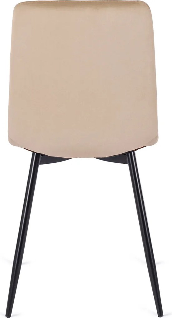 Szék bézs színben, bársony kárpittal ROBIN