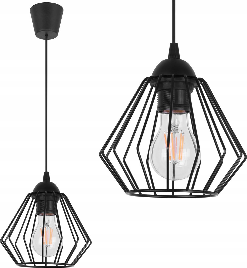 Mennyezeti Lámpa Egyetlen Lógó Modern Gyémánt Loft Edison Retro